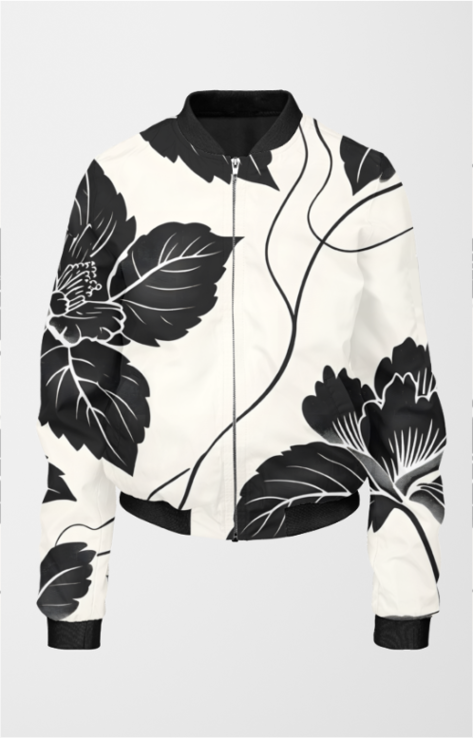 Monochrome Bloom Vibe Jacket Women