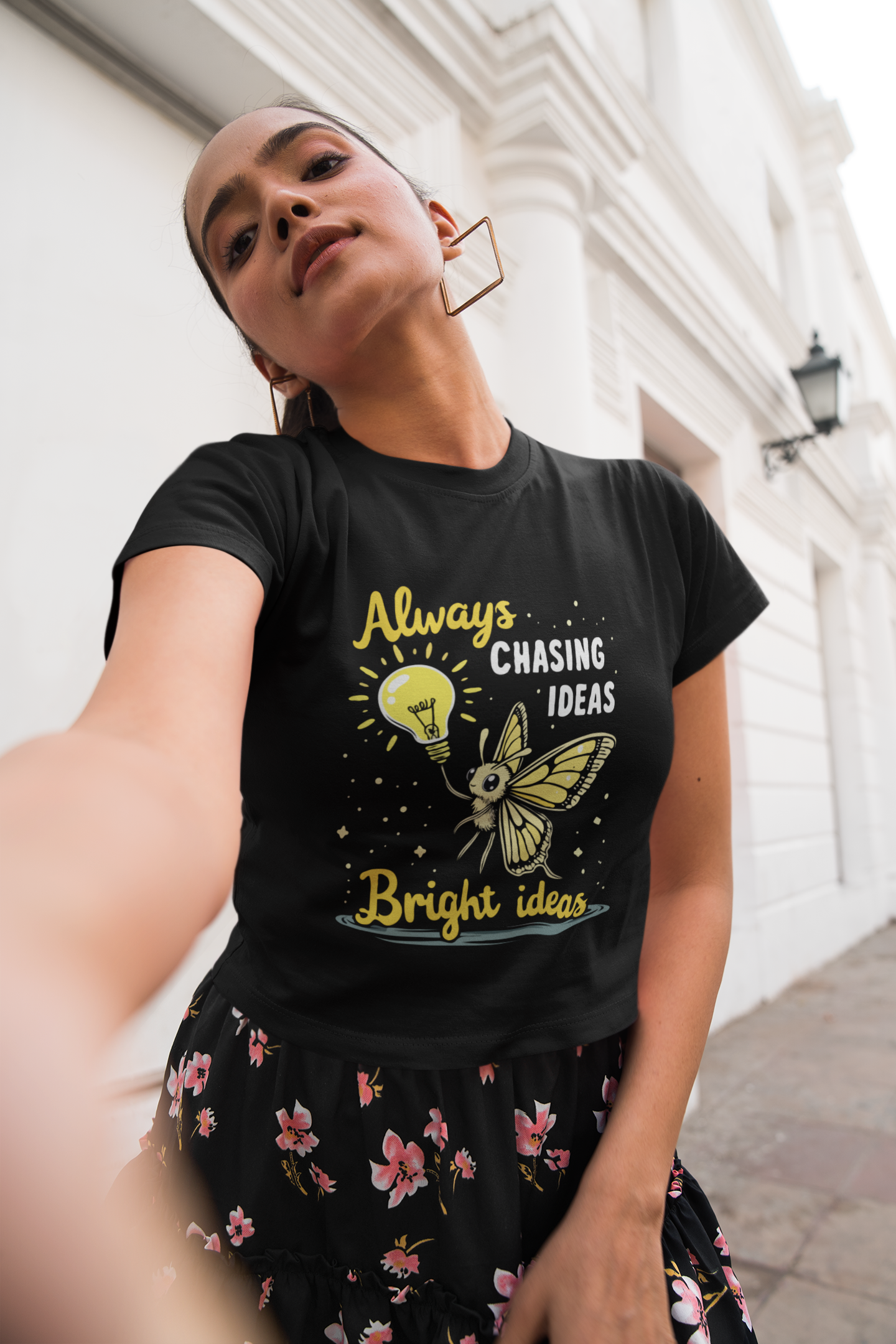 "Always Chasing Bright Ideas" Women's Crop Top