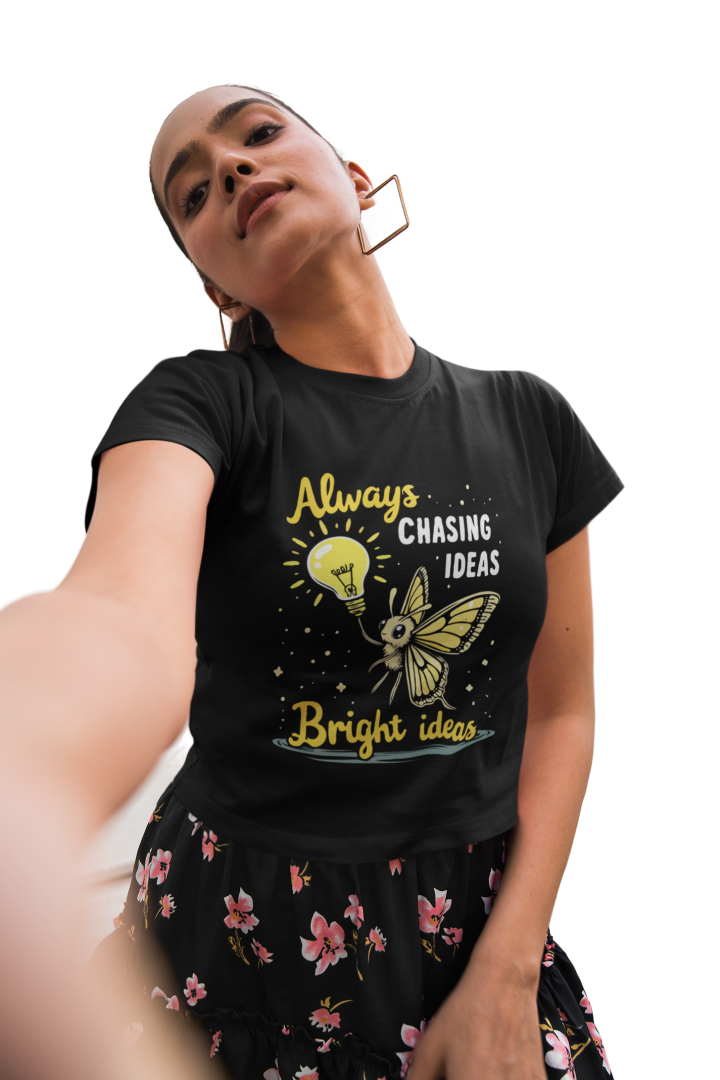 "Always Chasing Bright Ideas" Women's Crop Top
