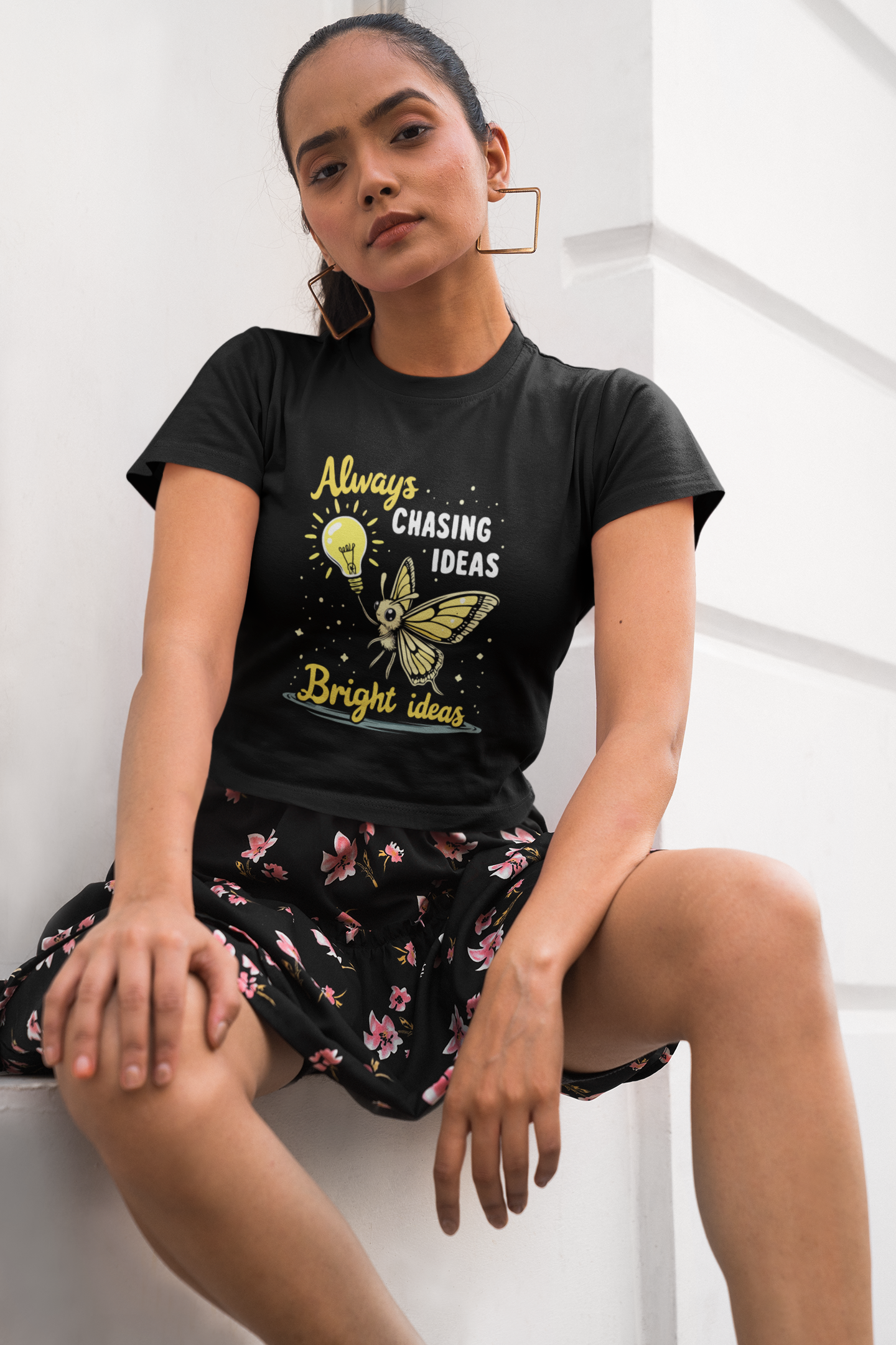 "Always Chasing Bright Ideas" Women's Crop Top