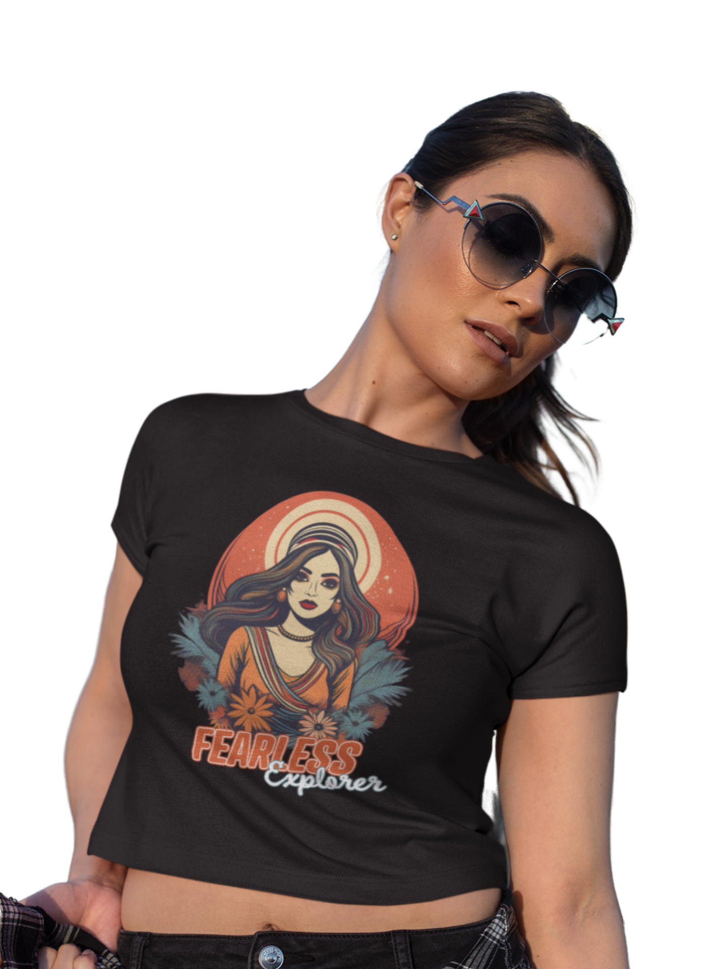 "Fearless Explorer" Women's Crop Top