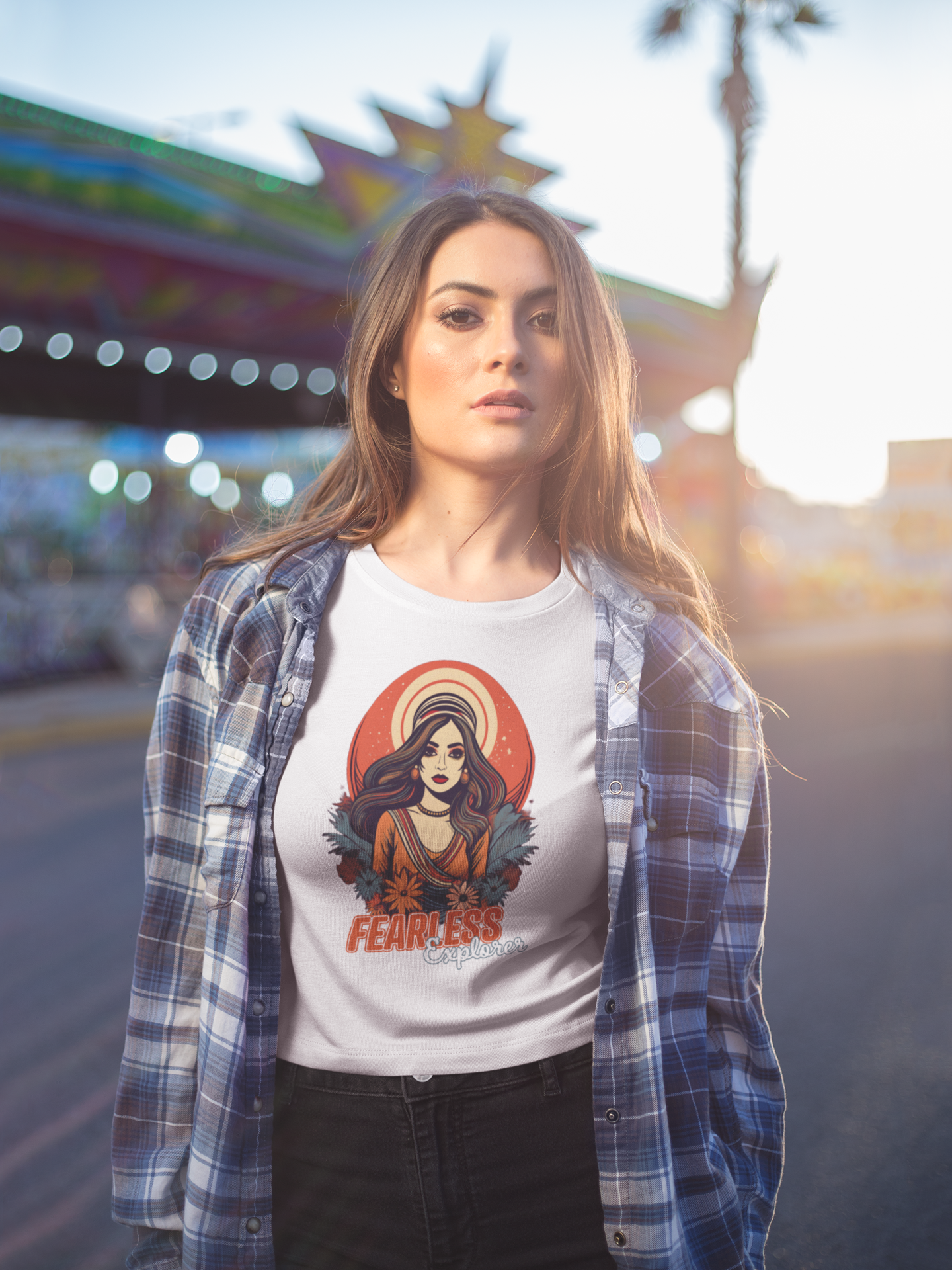 "Fearless Explorer" Women's Crop Top