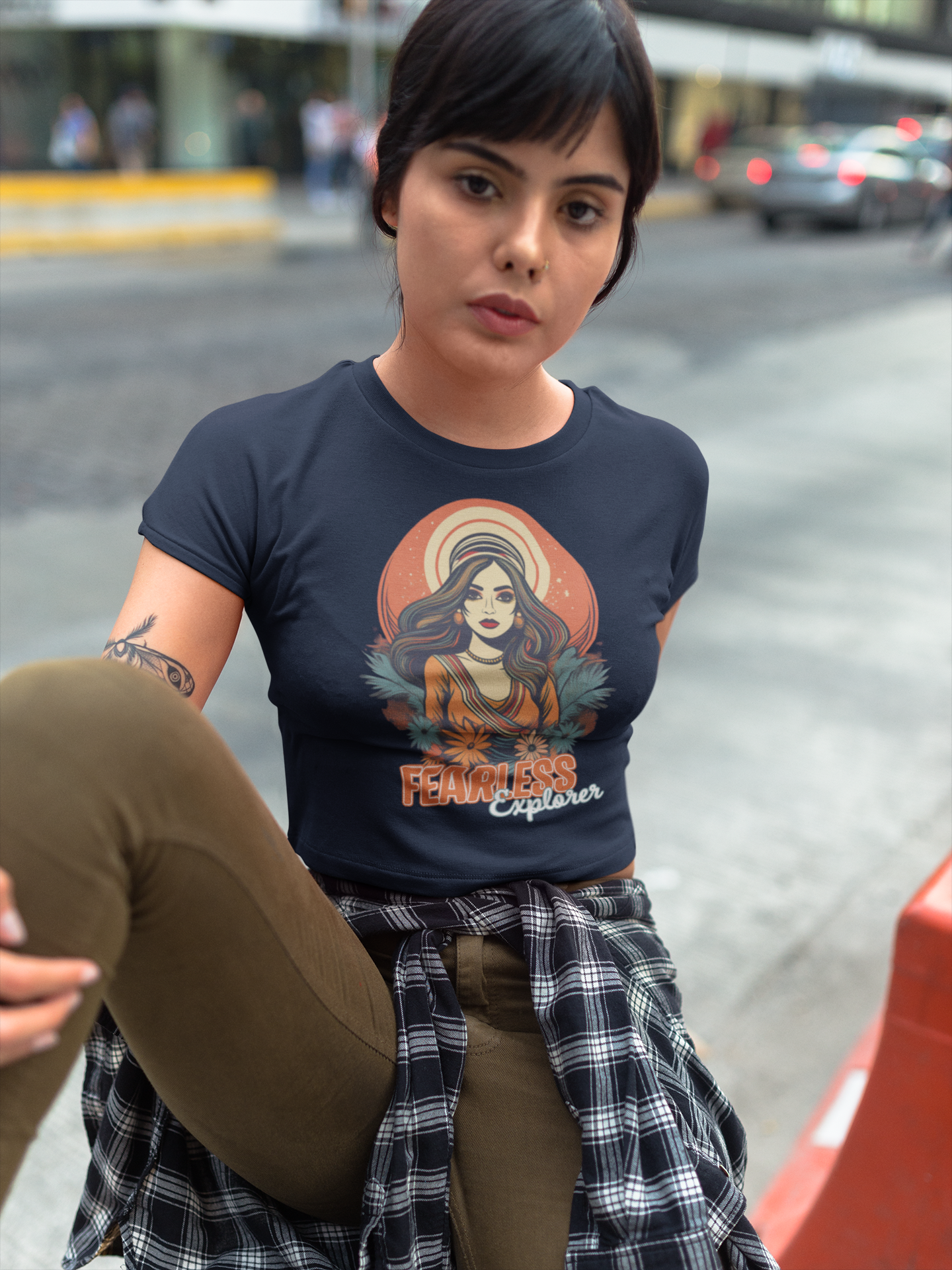 "Fearless Explorer" Women's Crop Top