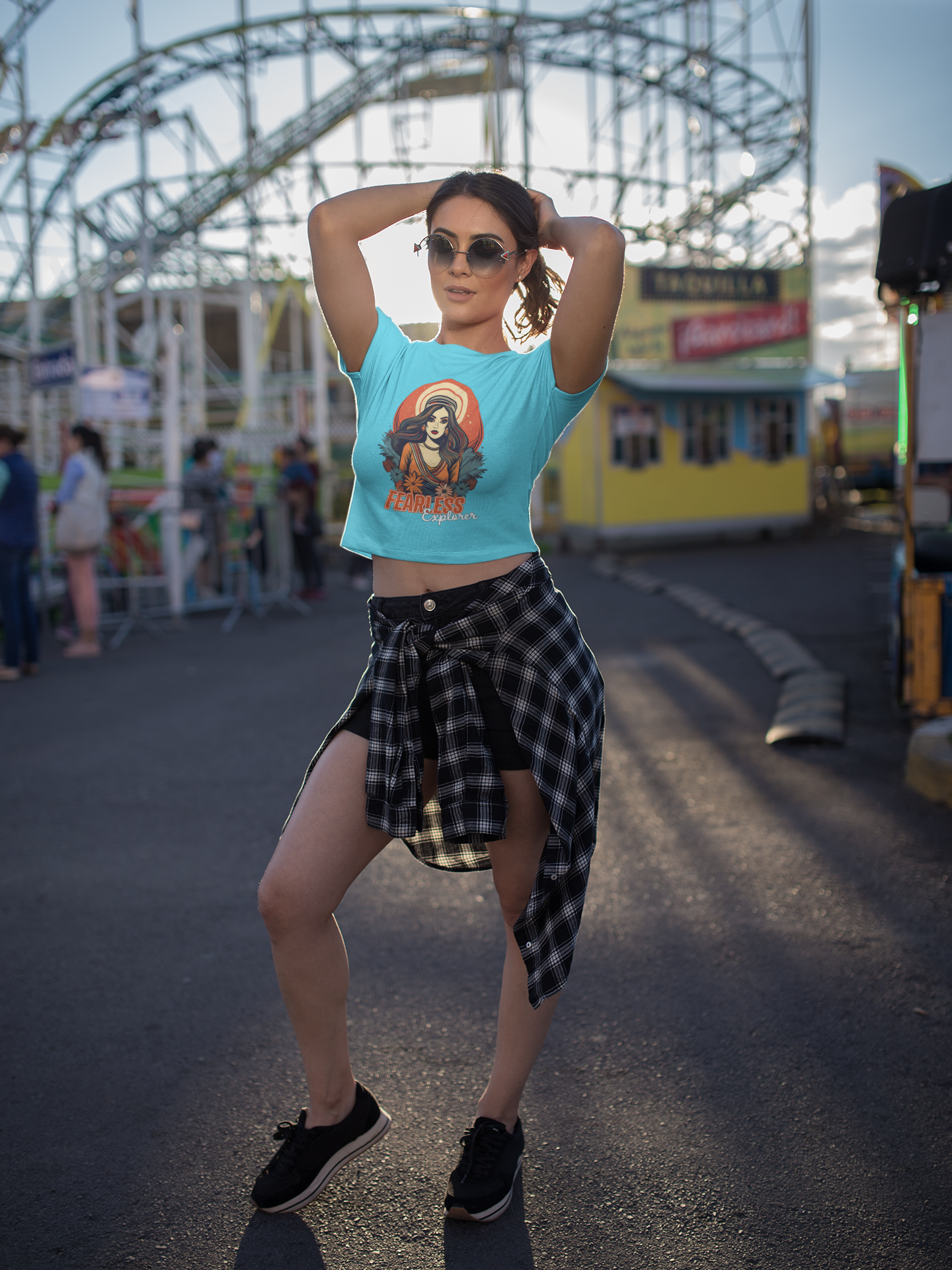 "Fearless Explorer" Women's Crop Top