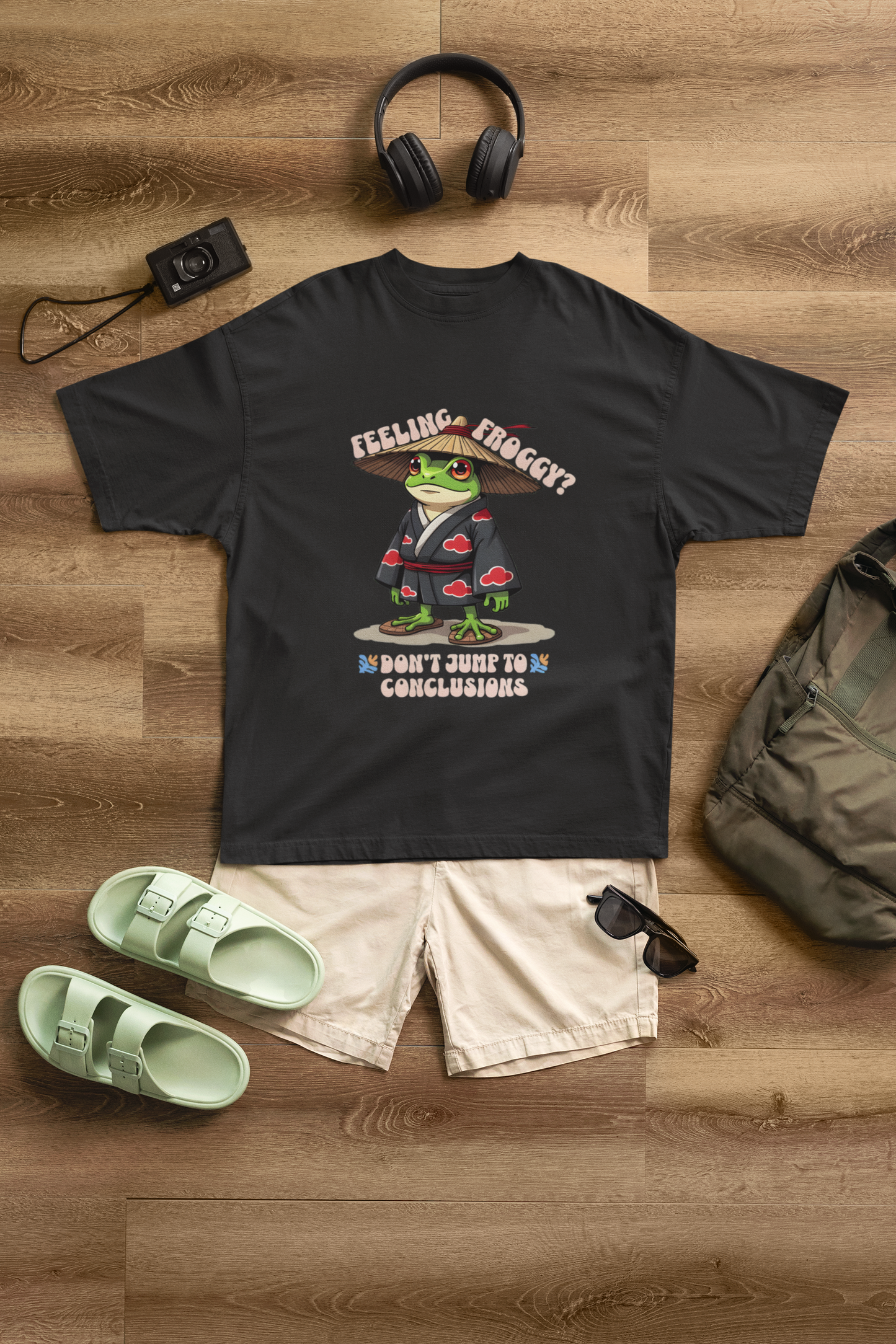 "Feeling Froggy?" Samurai Frog Men T-Shirt