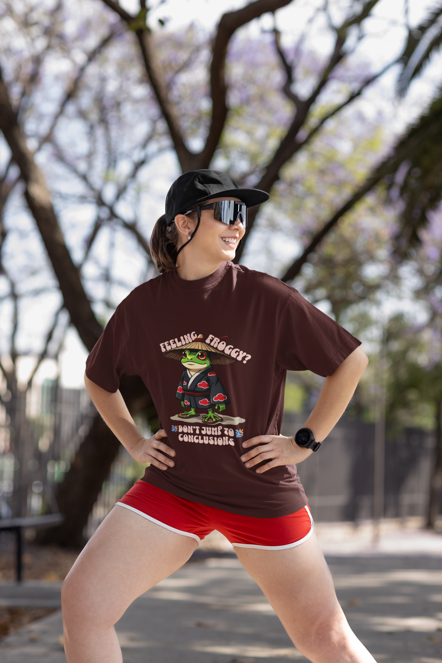 "Feeling Froggy?" Samurai Frog Women T-Shirt