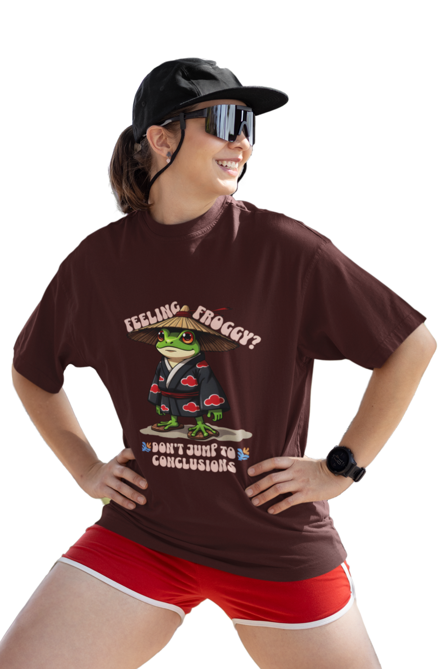 "Feeling Froggy?" Samurai Frog Women T-Shirt