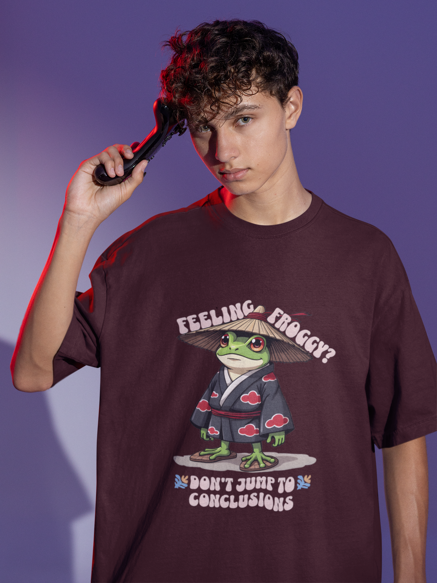 "Feeling Froggy?" Samurai Frog Men T-Shirt