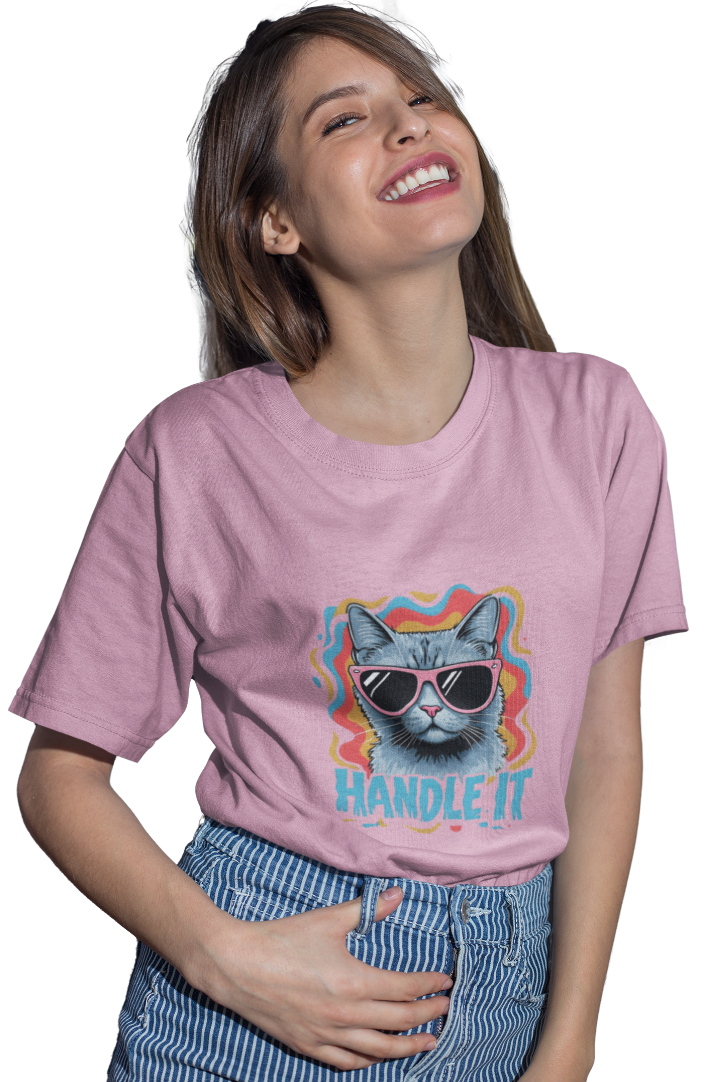 "Handle It" Cool Cat Women T-Shirt