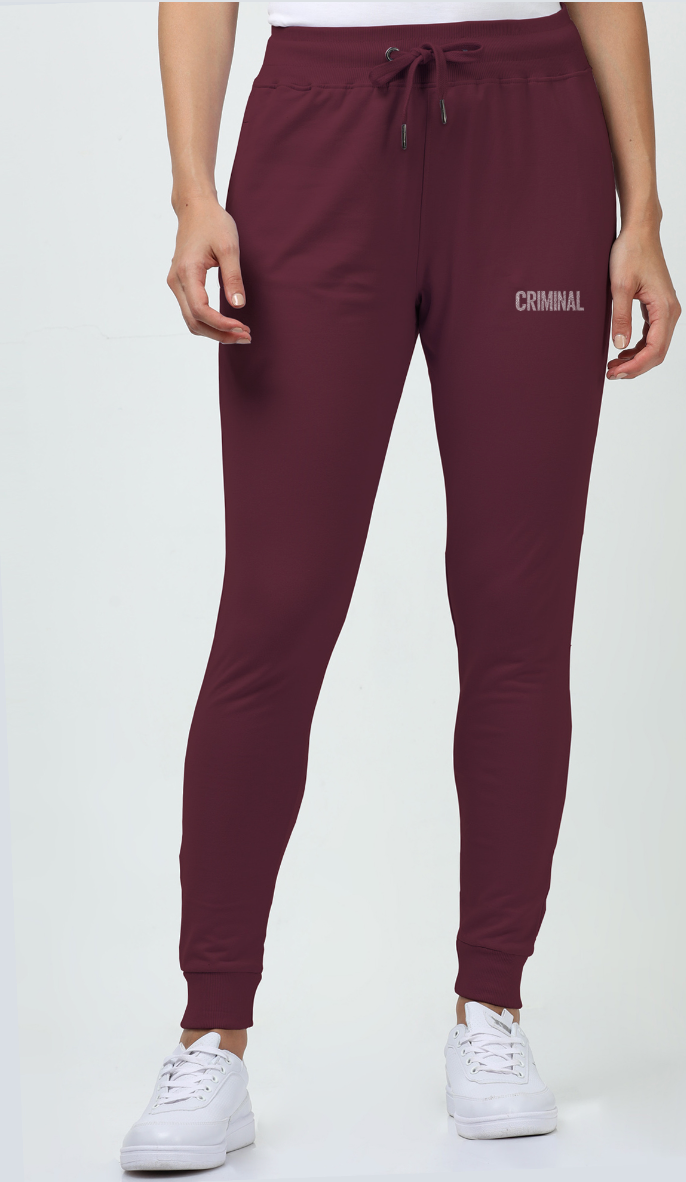Rhythm Joggers For Women - Maroon