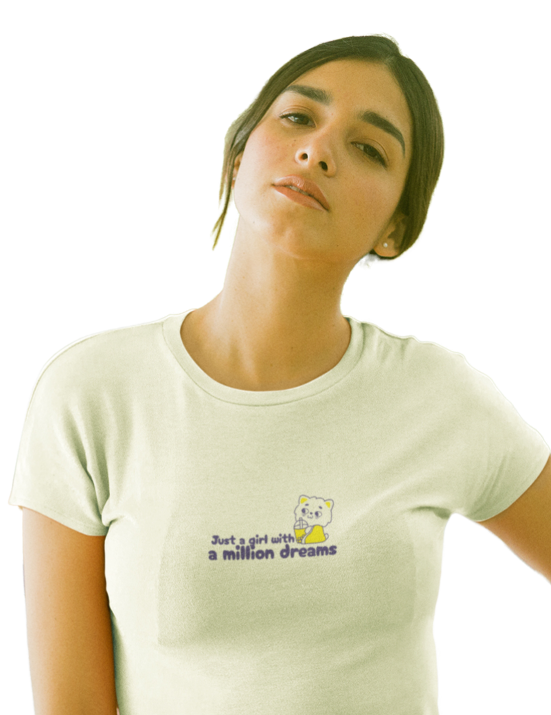 "Just A Girl With Million Dreams" Women's Crop Top