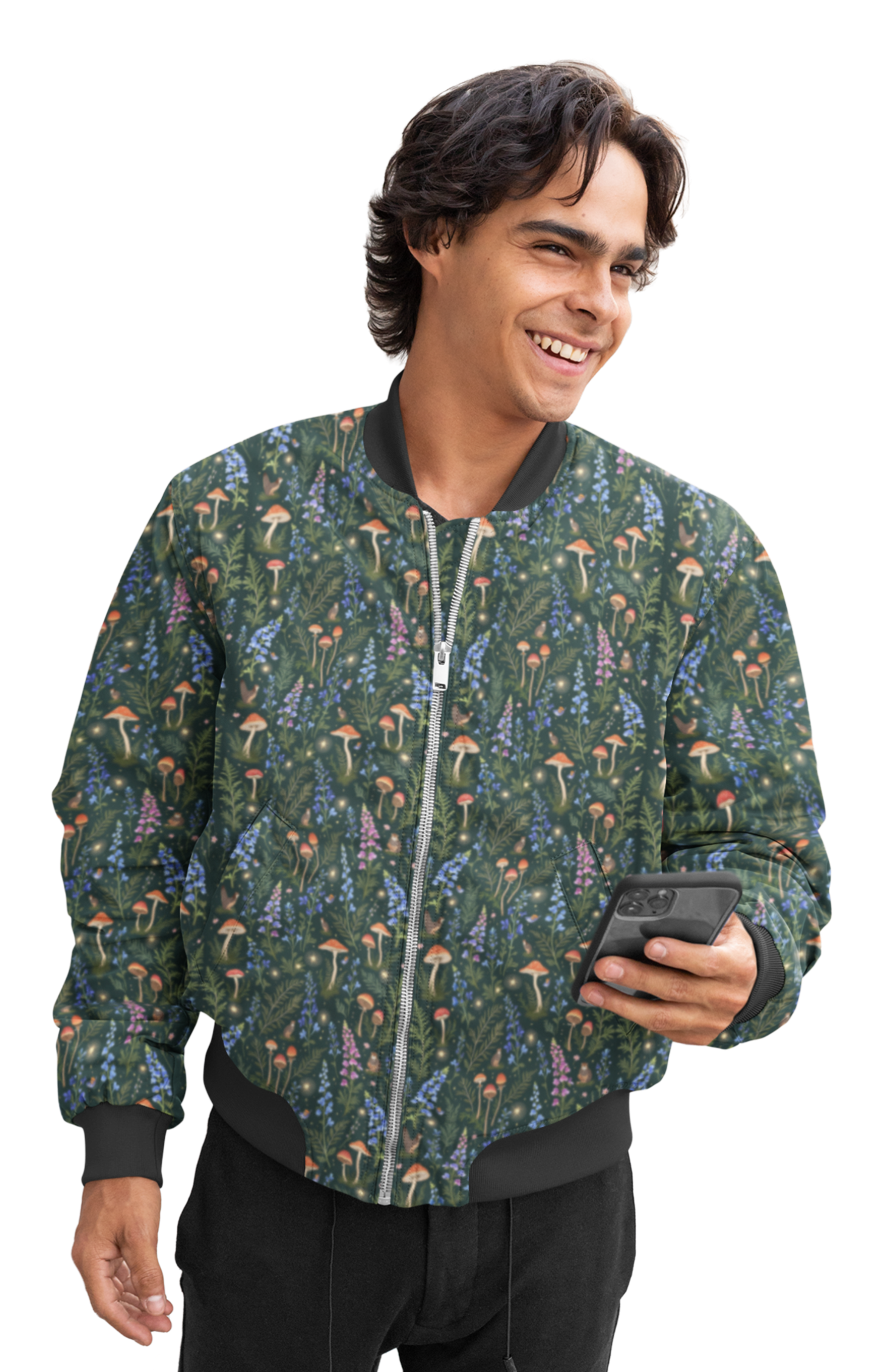 Mystical Mushroom Garden Vibe Jacket