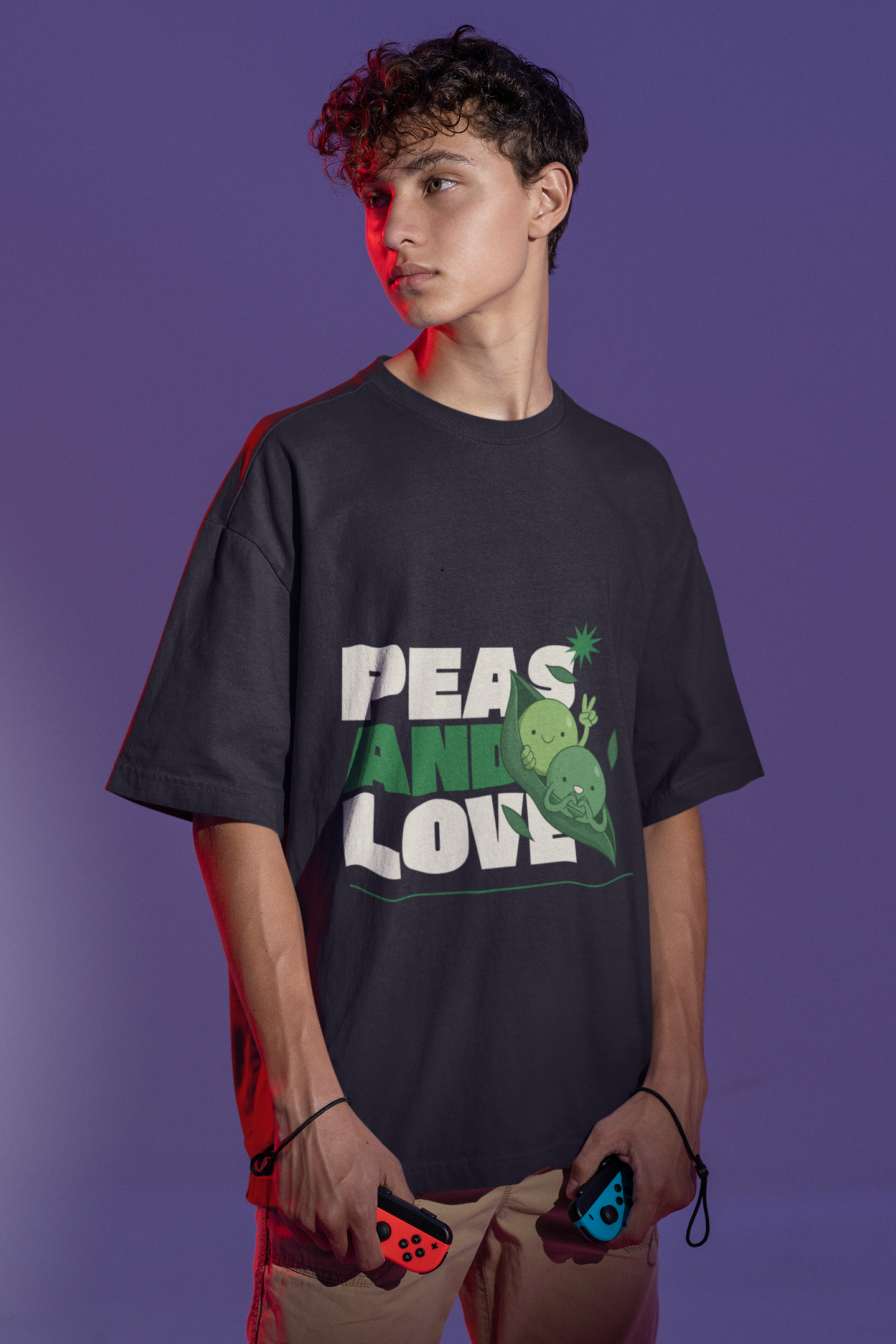 "Peas and Love" Graphic Men T-Shirt
