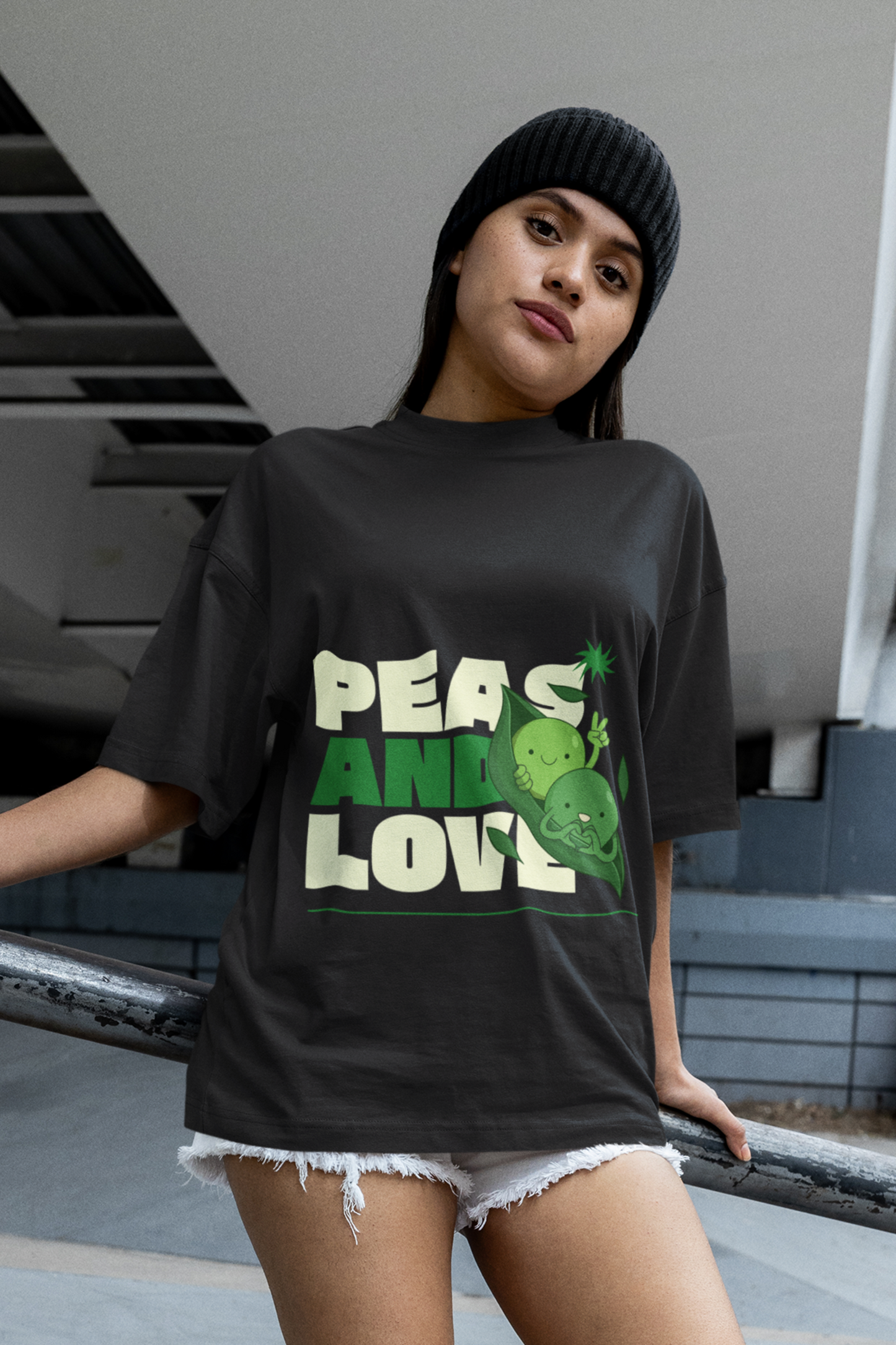 "Peas and Love" Graphic Women T-Shirt