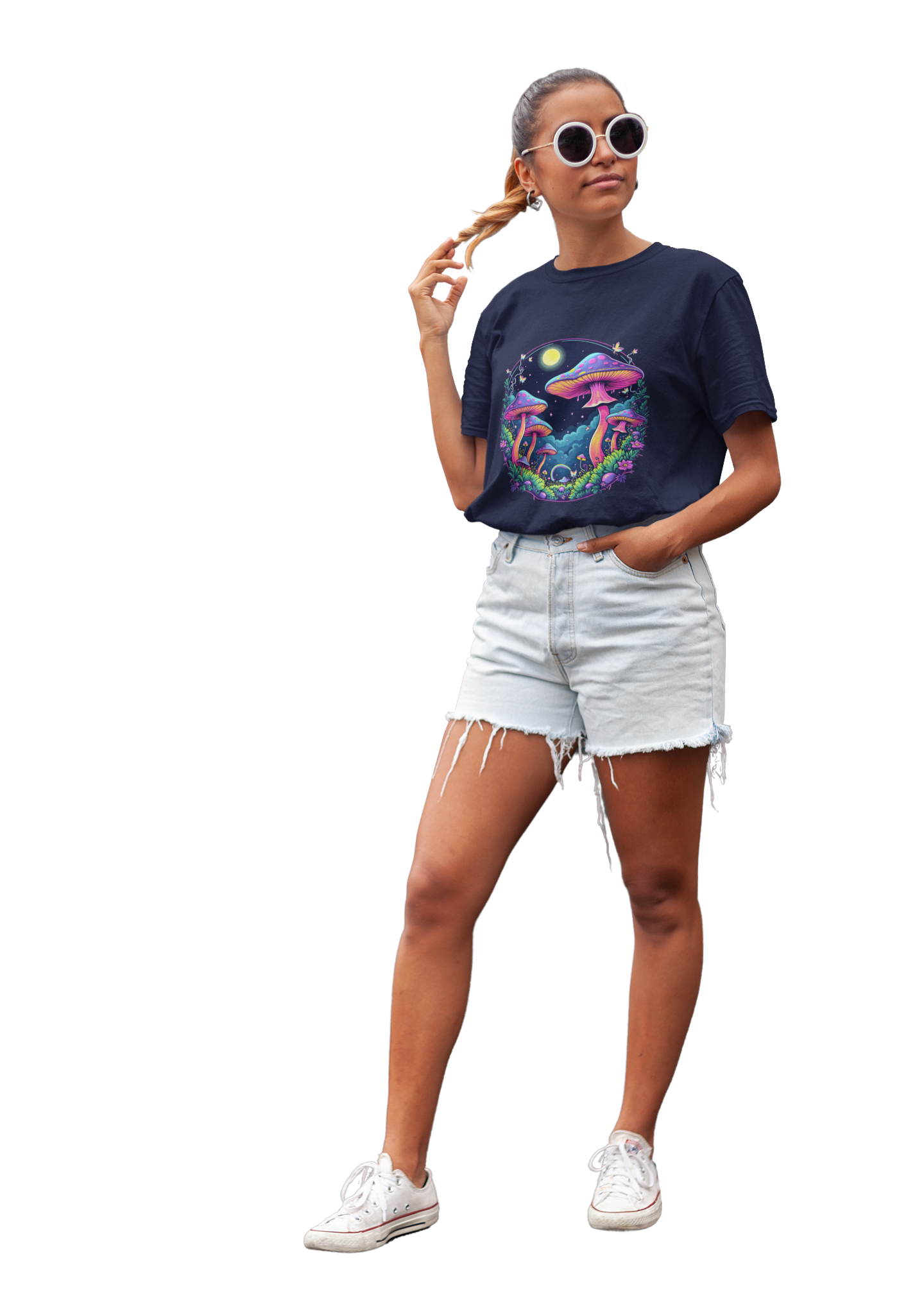 "Moonlit Psychedelia" Women Oversized T-Shirt