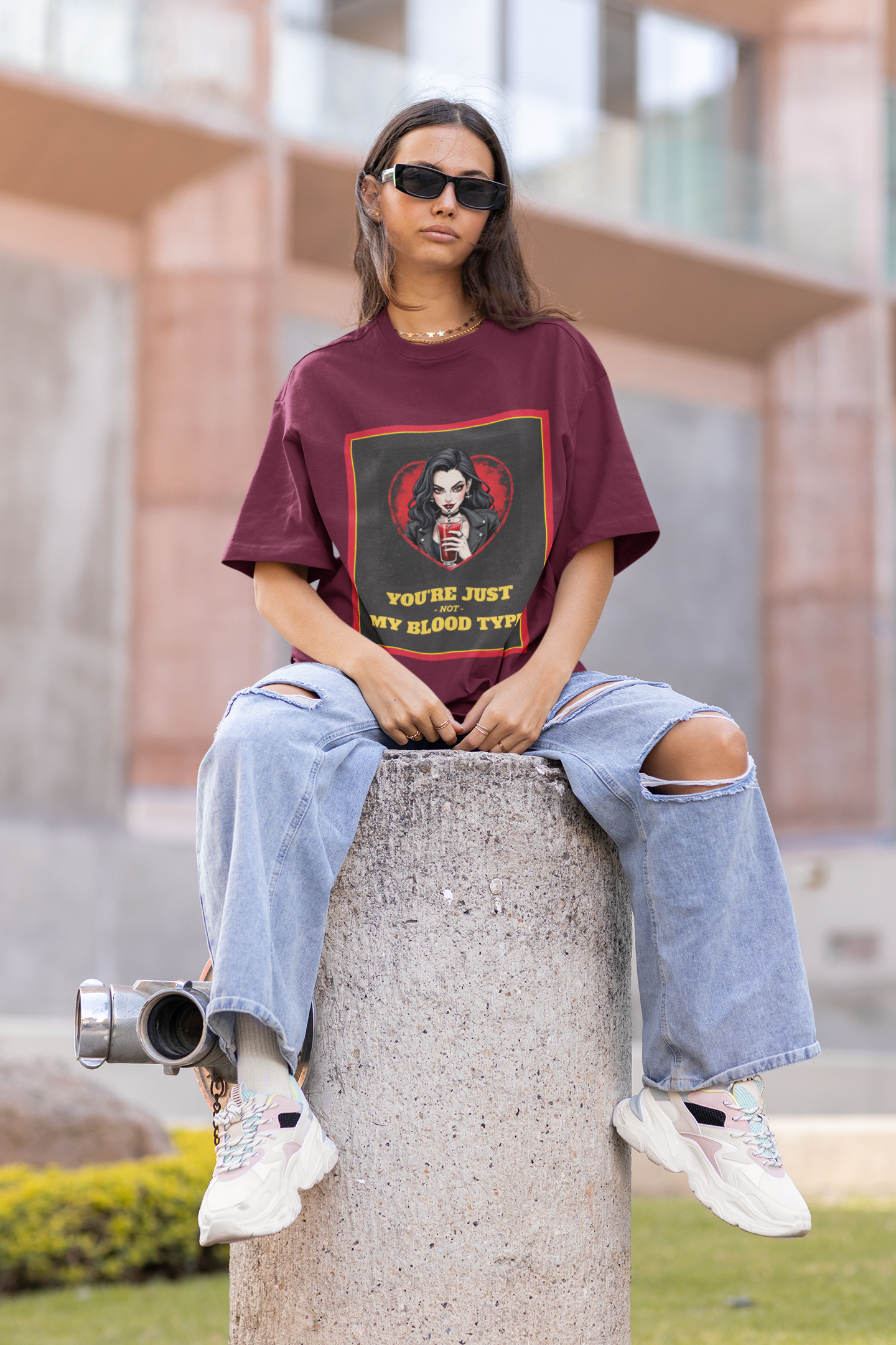 "You're Just Not My Blood Type" Vampire Women T-Shirt