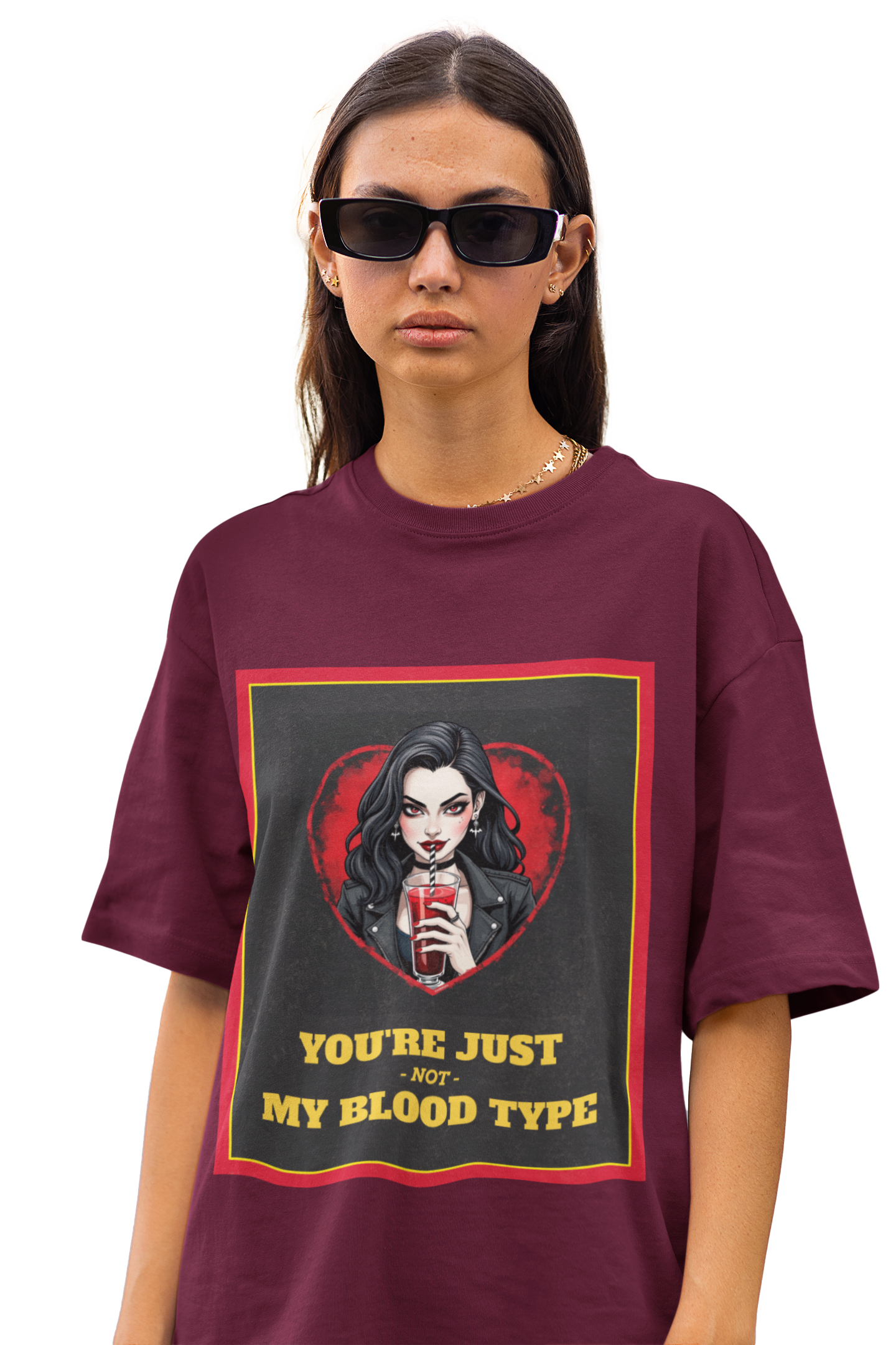 "You're Just Not My Blood Type" Vampire Women T-Shirt