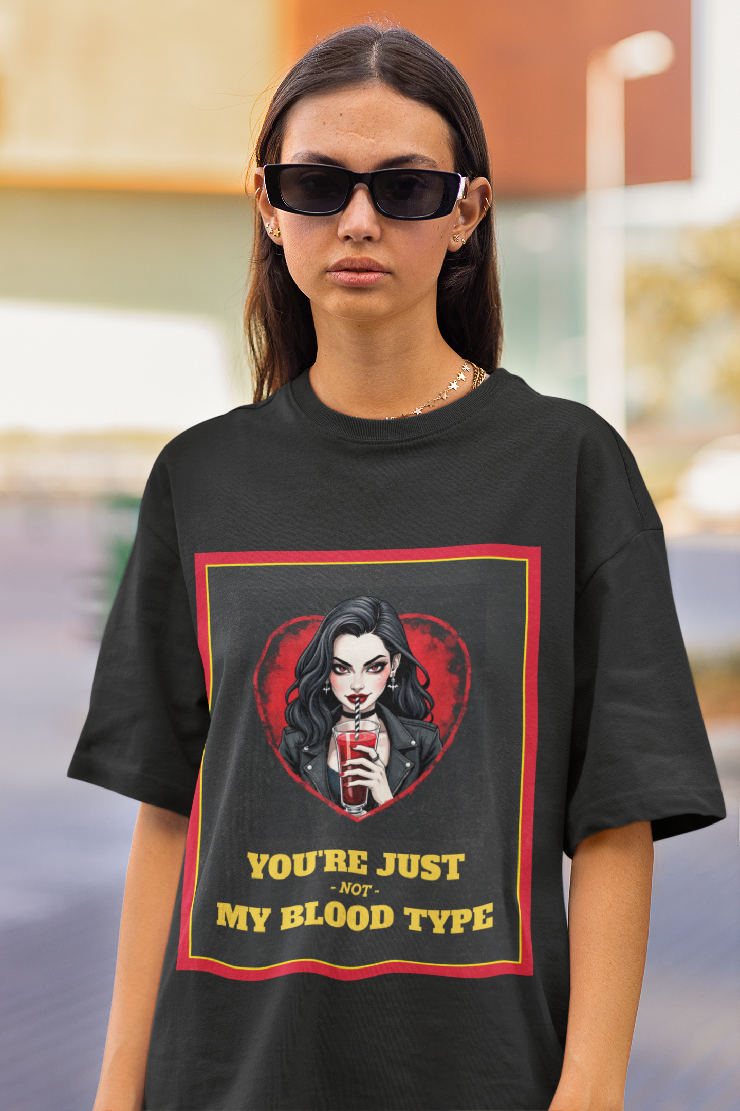 "You're Just Not My Blood Type" Vampire Women T-Shirt
